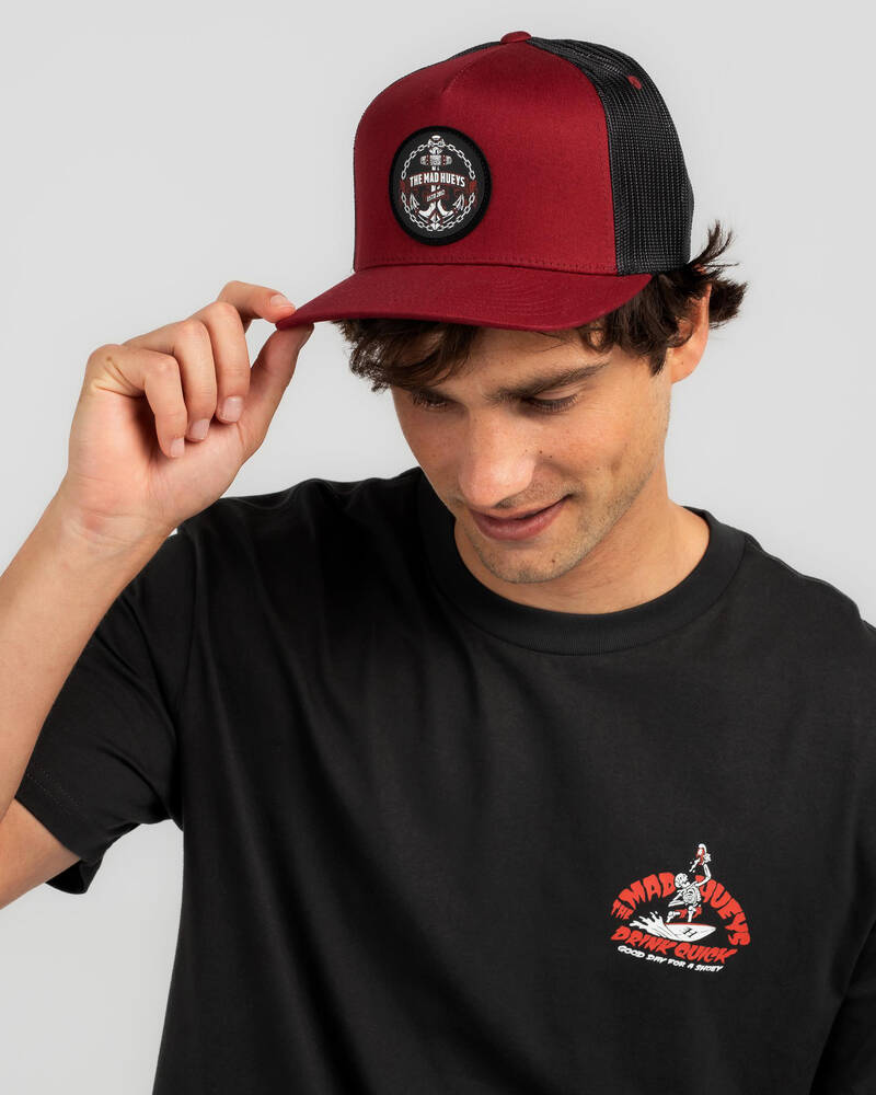 The Mad Hueys Chained Anchor Twill Trucker Cap for Mens