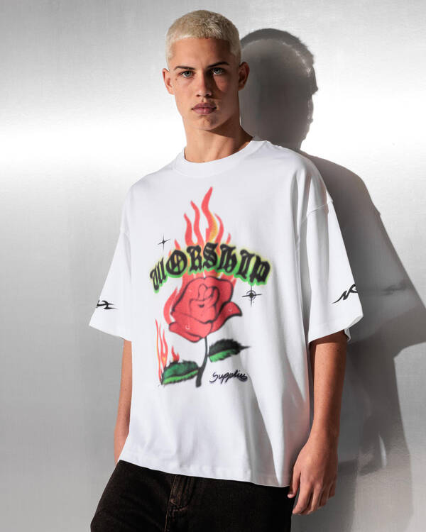 Worship Supplies Anderson Box Crop T-Shirt for Mens