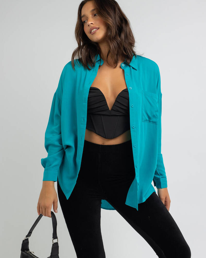 Ava And Ever Material Girl Shirt for Womens