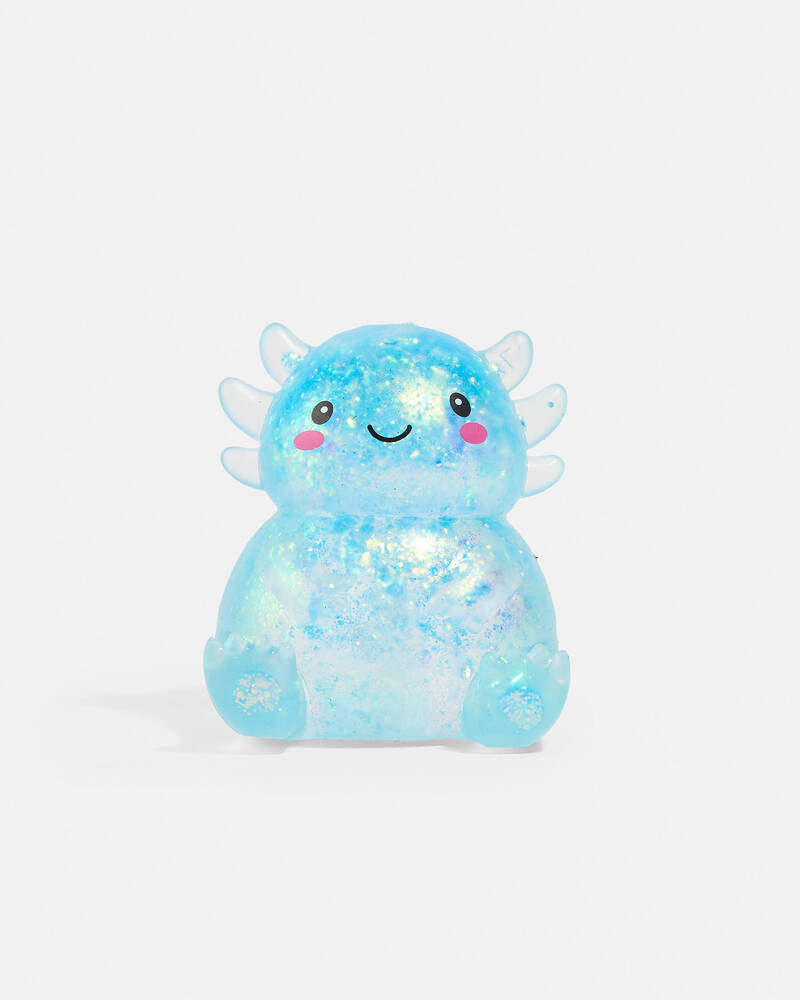 Smooshos Super Squeeze Glitter Axolotl Squishy Fidget Toy for Unisex