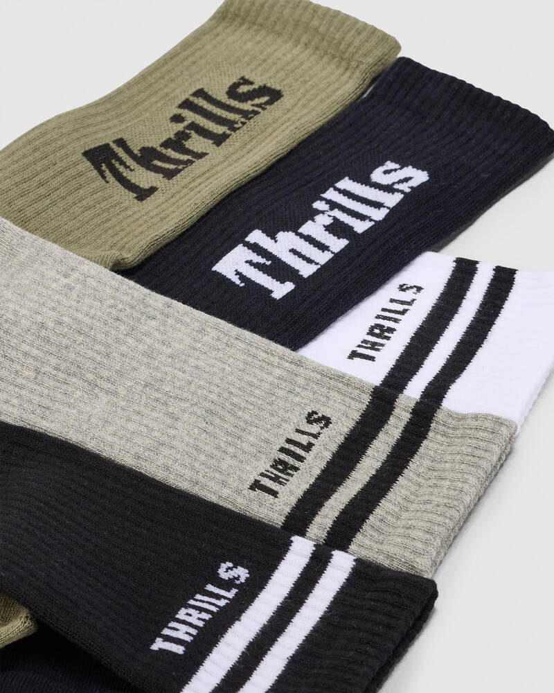 Thrills Minimal 5 Pack Socks for Unisex