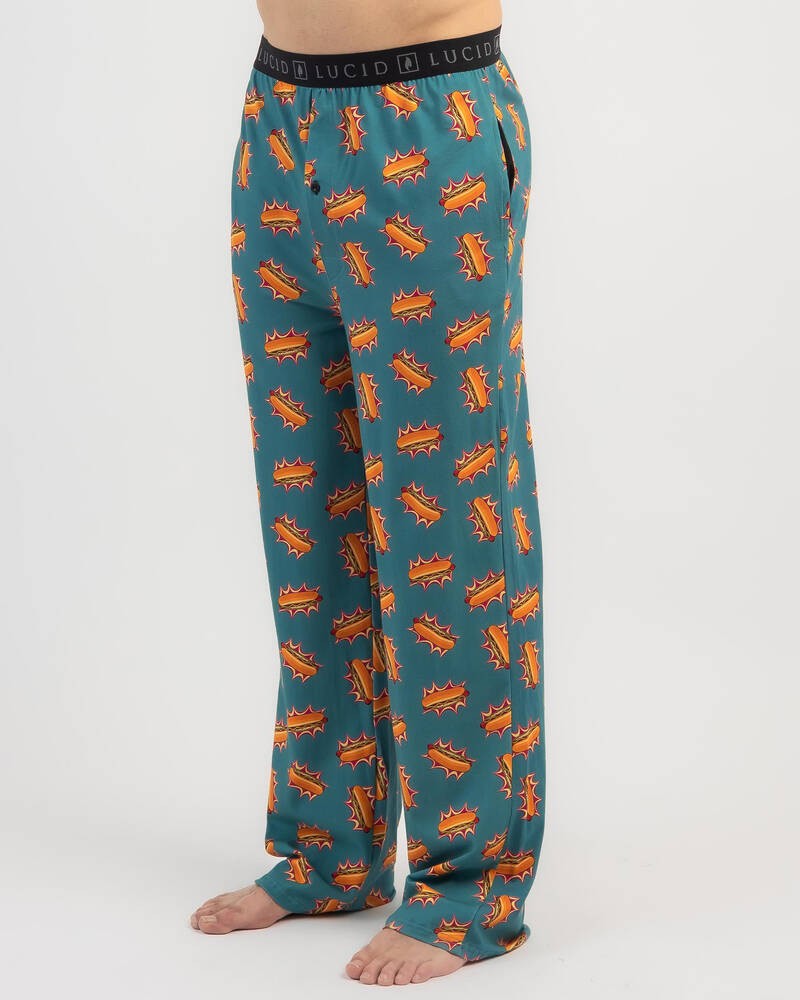 Lucid Hot Dog Pyjama Pants for Mens