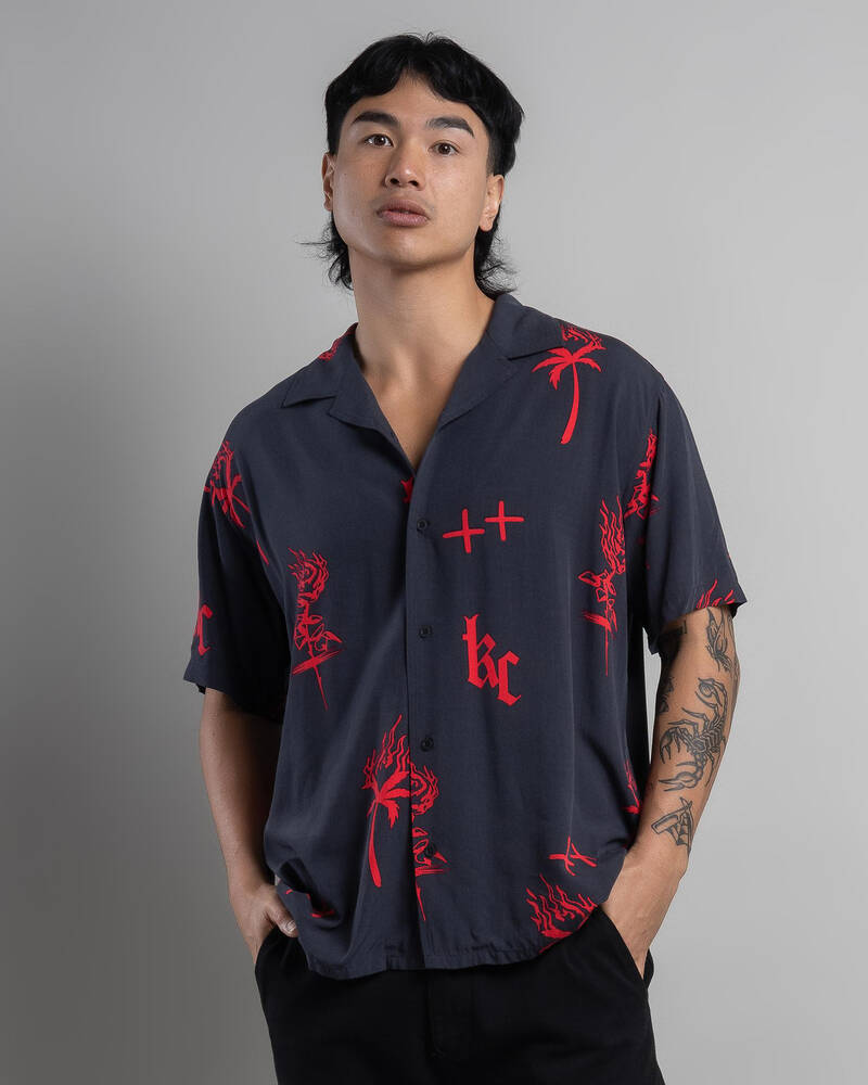 Kiss Chacey Salton Relaxed Resort Short Sleeve Shirt for Mens