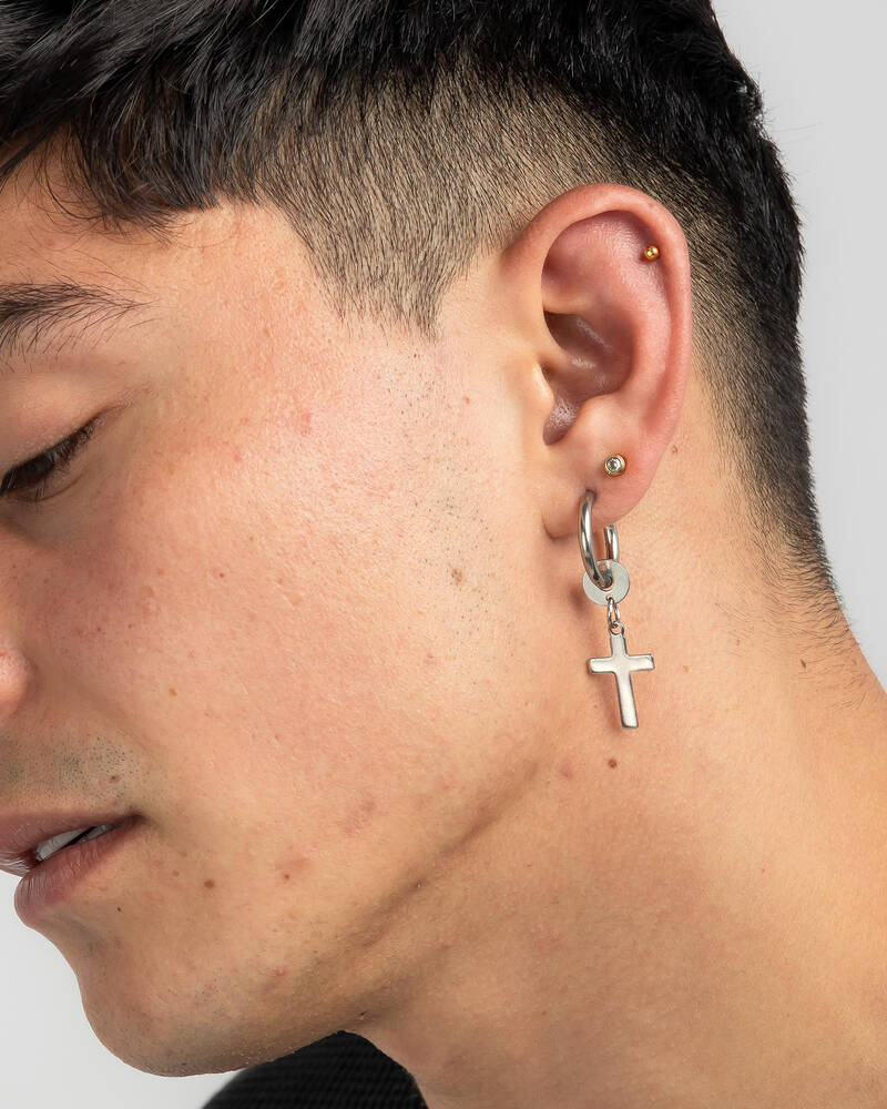 REPUBLIK Cross Earring for Mens