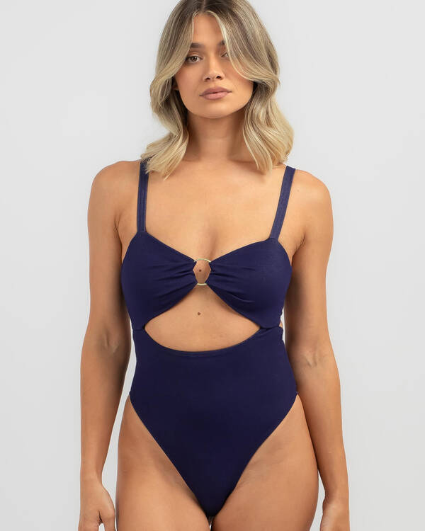 Denim One Piece Swimsuit