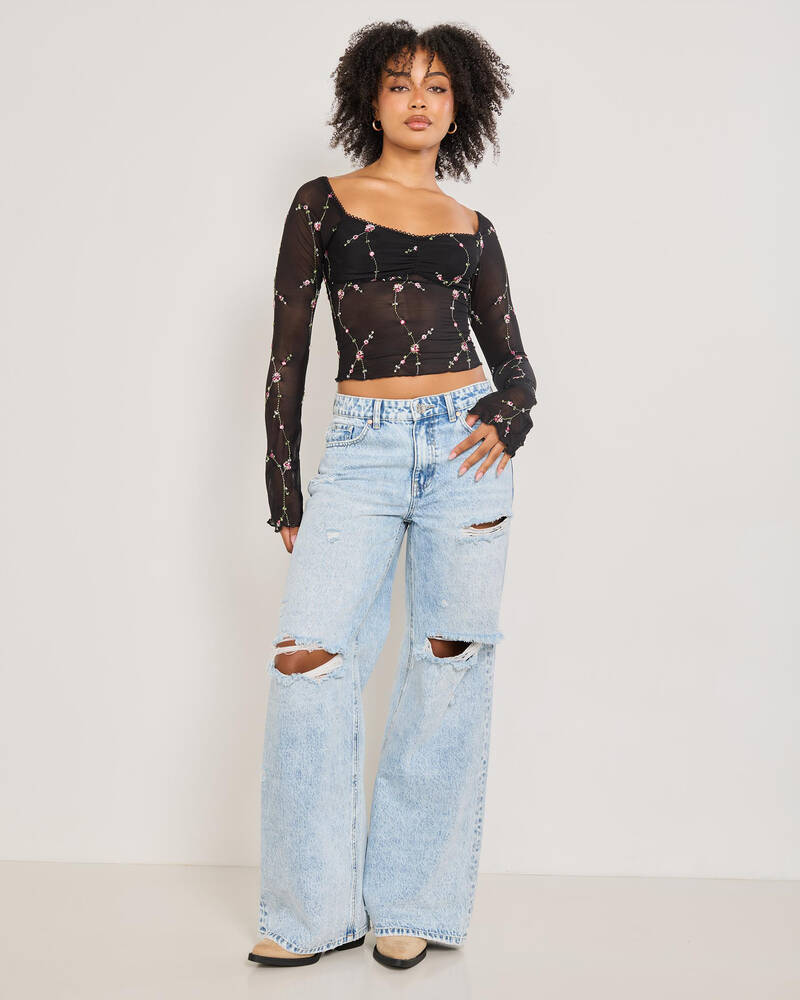 Mooloola Ophelia Long Sleeve Top for Womens