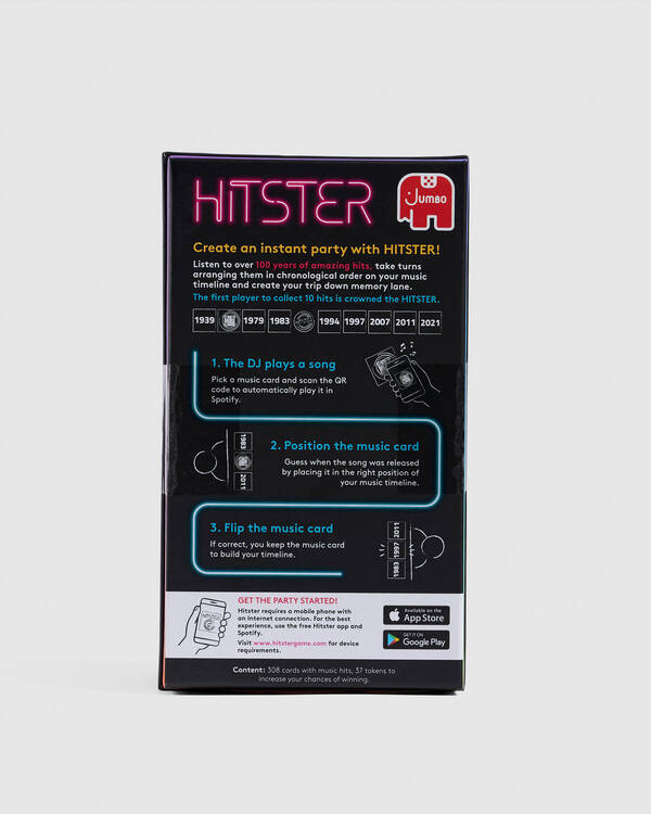 VR Distribution Hitster The Music Card Game for Unisex