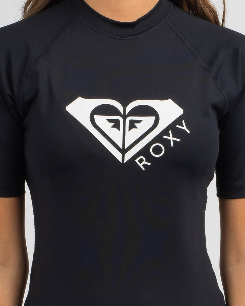 Roxy Beach Story Short Sleeve Rash Vest for Womens