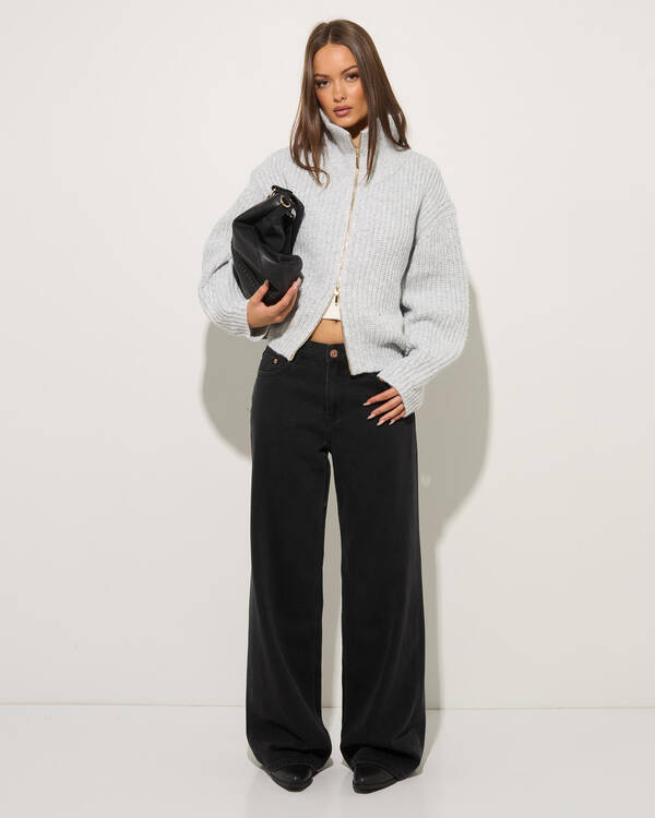 Ava And Ever Zeus Double Zip Knit Jumper for Womens