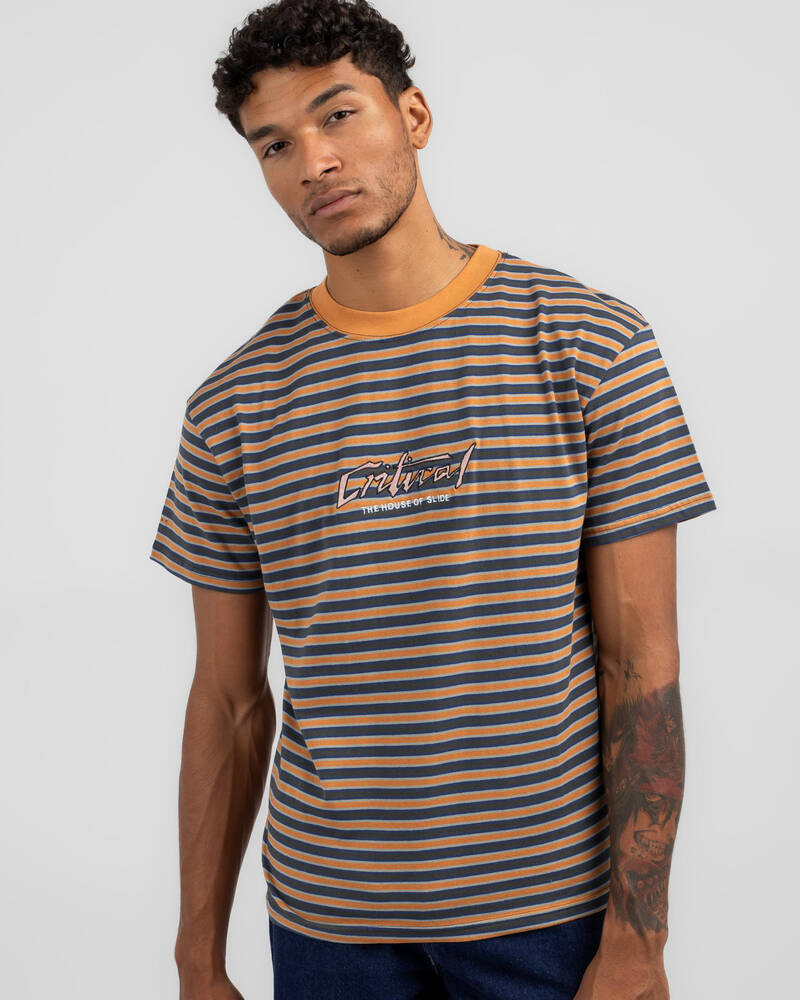 The Critical Slide Society Dune Stripe T-Shirt for Mens
