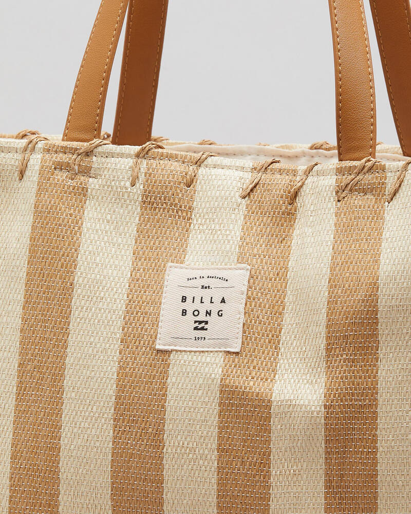 Billabong Beige Wave Straw Bag for Womens