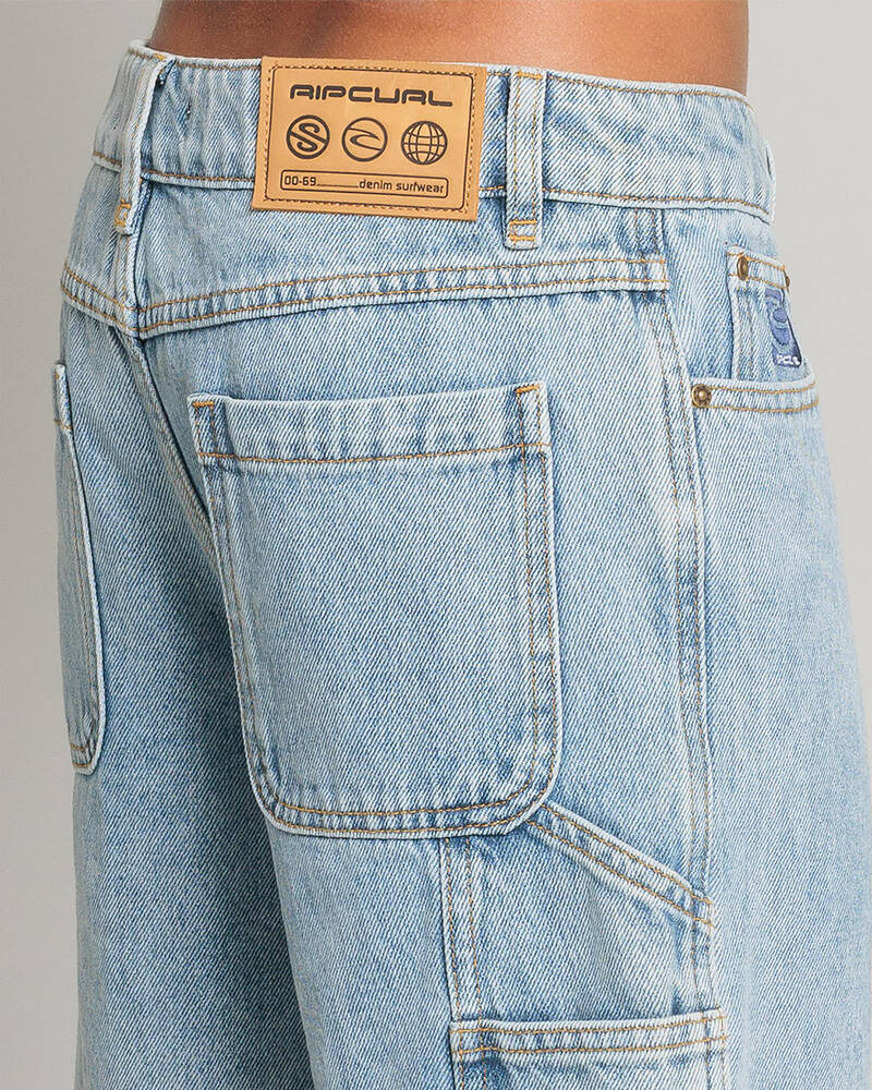 Rip Curl Boys' Hyped Up Denim Walk Shorts for Mens