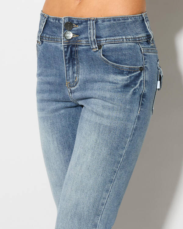 DESU Jawbreaker Low Waist Flare Jeans for Womens