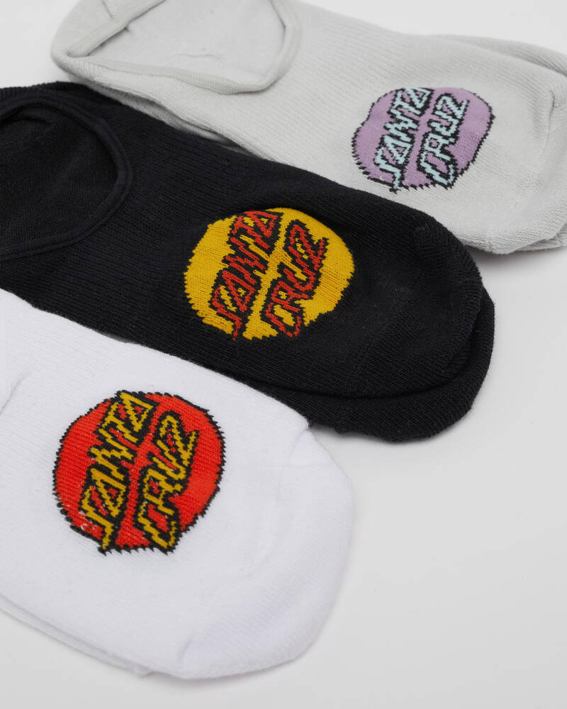 Santa Cruz Women's Pop Dot No Show Sock Pack for Womens