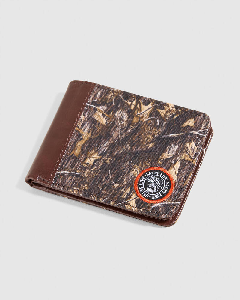 Salty Life Into the Woods PU Wallet for Mens