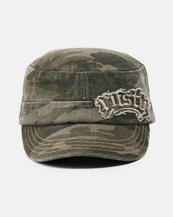 Punked Camo Military Cap