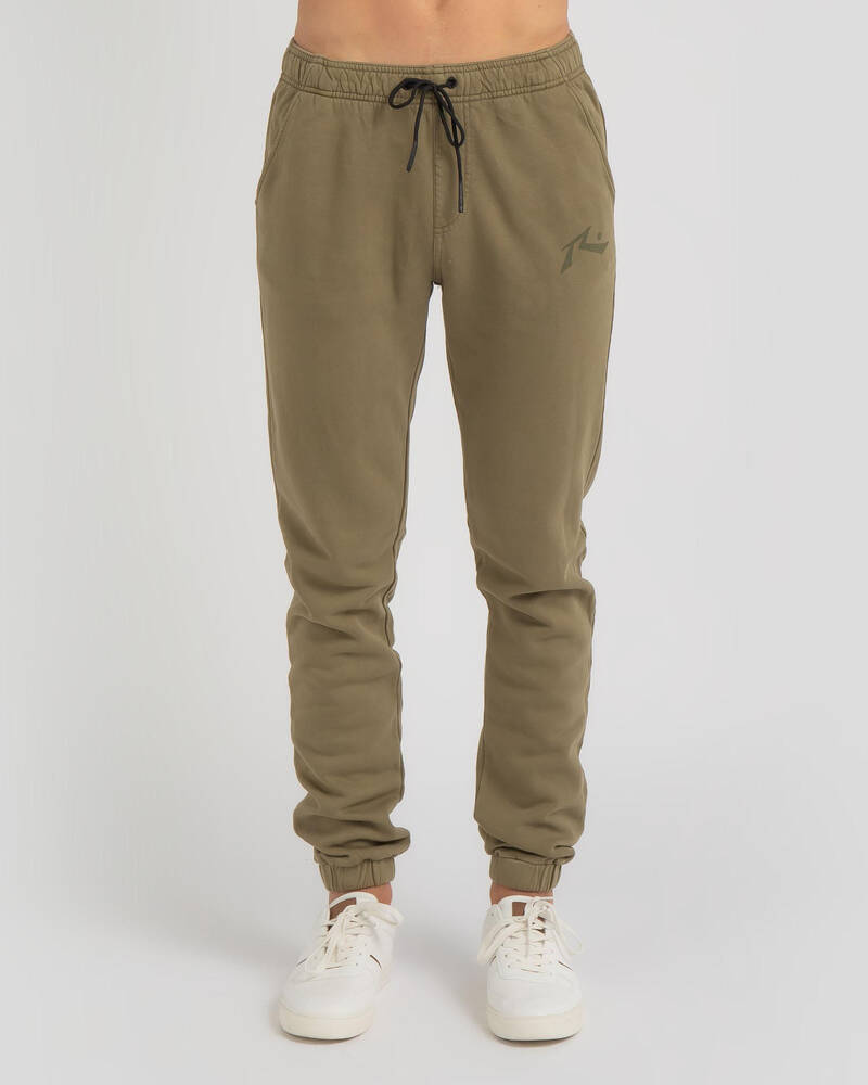 Shop Rusty Comp Wash Track Pants In Covert Green Fast Shipping & Easy