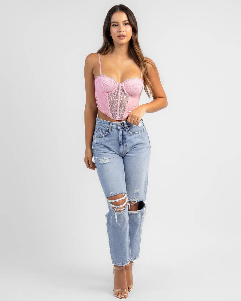 Ava And Ever Waldorf Lace Corset Top for Womens