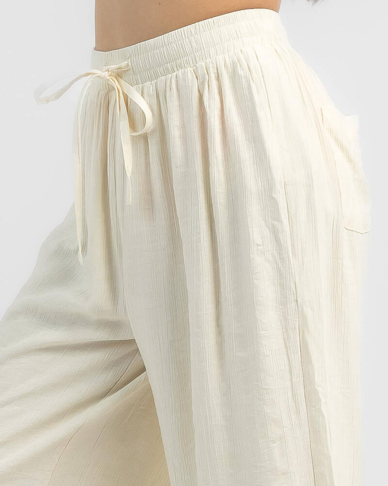 Shop Mooloola Girls' Napali Beach Pants In Alabaster Fast Shipping