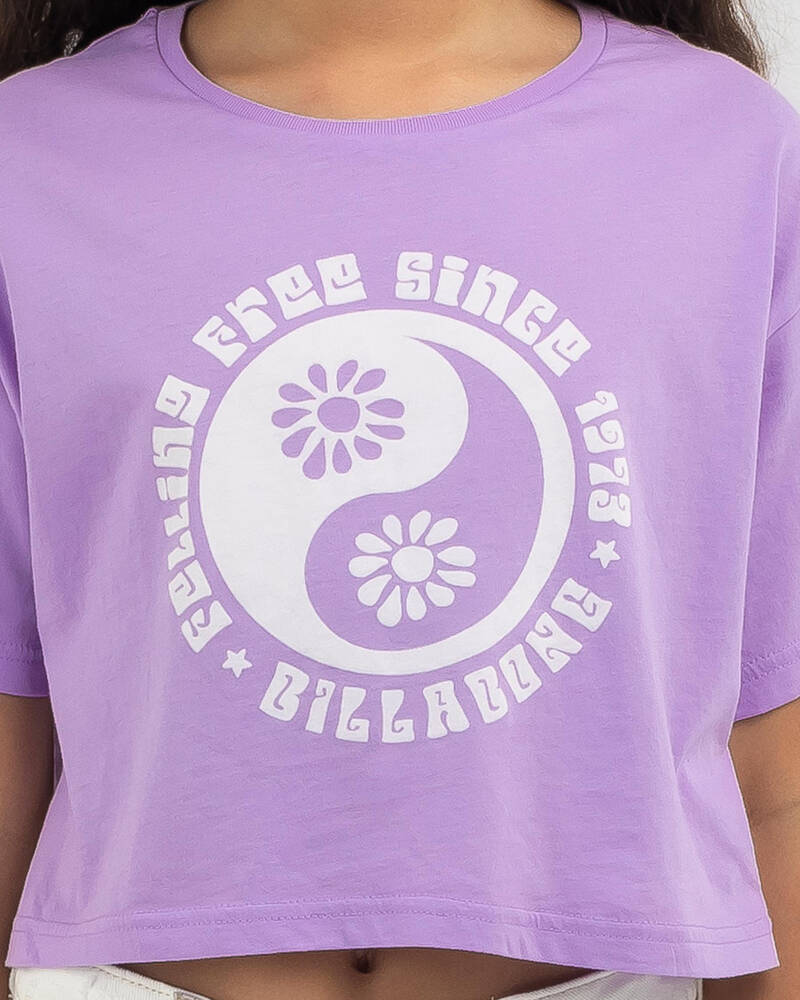 Billabong Girls' Feeling Free True Boy Crop T-Shirt for Womens