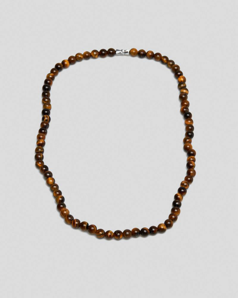 Classics 77 Tiger Eye Beaded Necklace for Mens