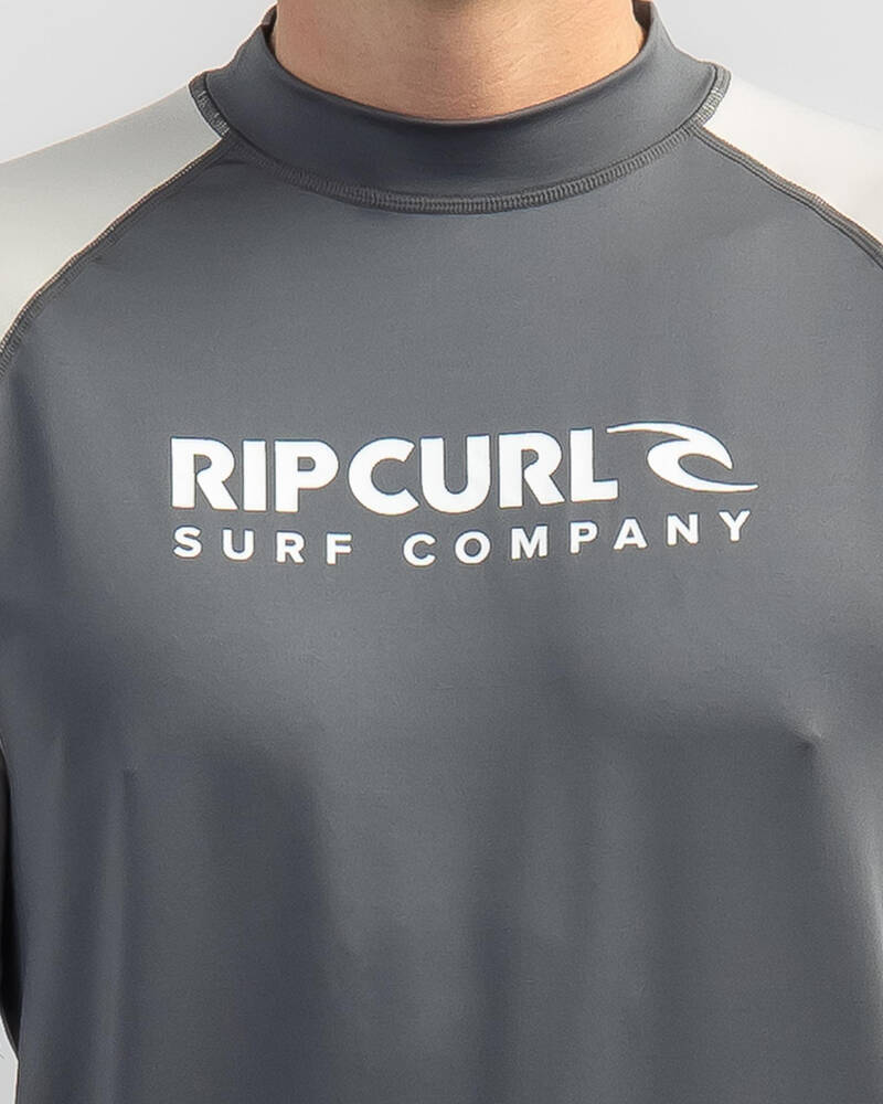 Rip Curl Shock UPF Short Sleeve Rash Vest for Mens