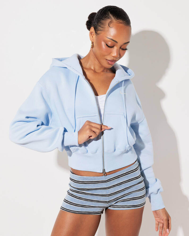 Nike Phoenix Cropped Zip Hoodie for Womens