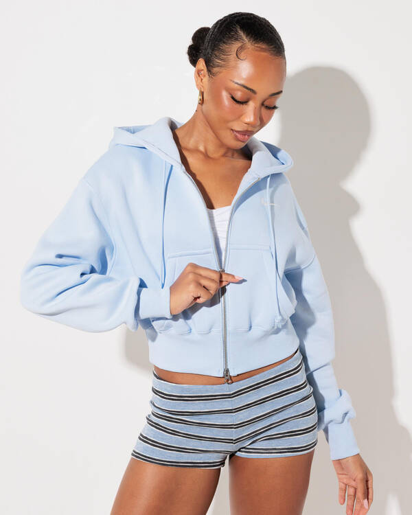 Nike Phoenix Cropped Zip Hoodie for Womens
