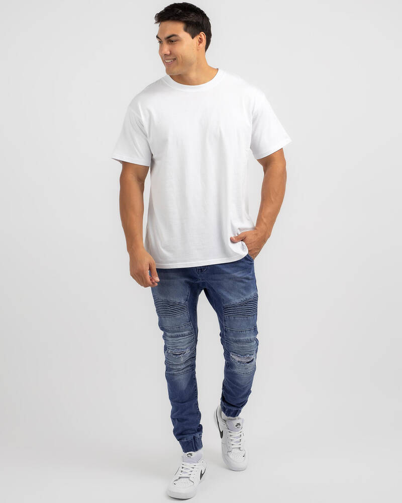 Nena & Pasadena Viper Denim Jogger Pants for Mens