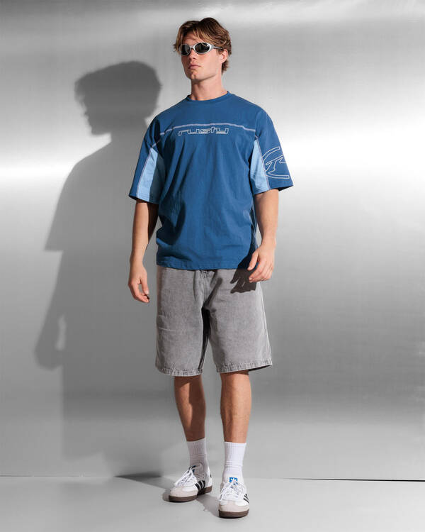 Rusty Cyberwave Short Sleeve T-Shirt for Mens