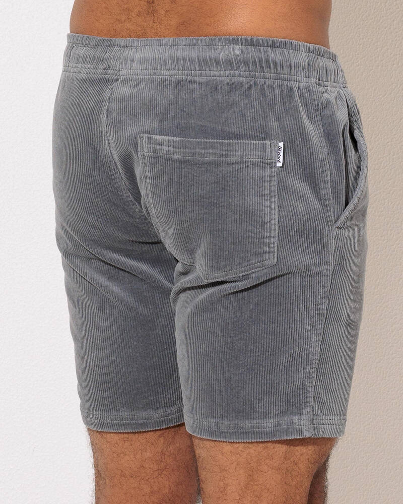 Skylark Shale Elastic Waist Shorts for Mens