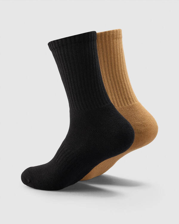 Santa Cruz Dressen Roses Solo Arch Logo Crew Socks 2 Pack for Mens