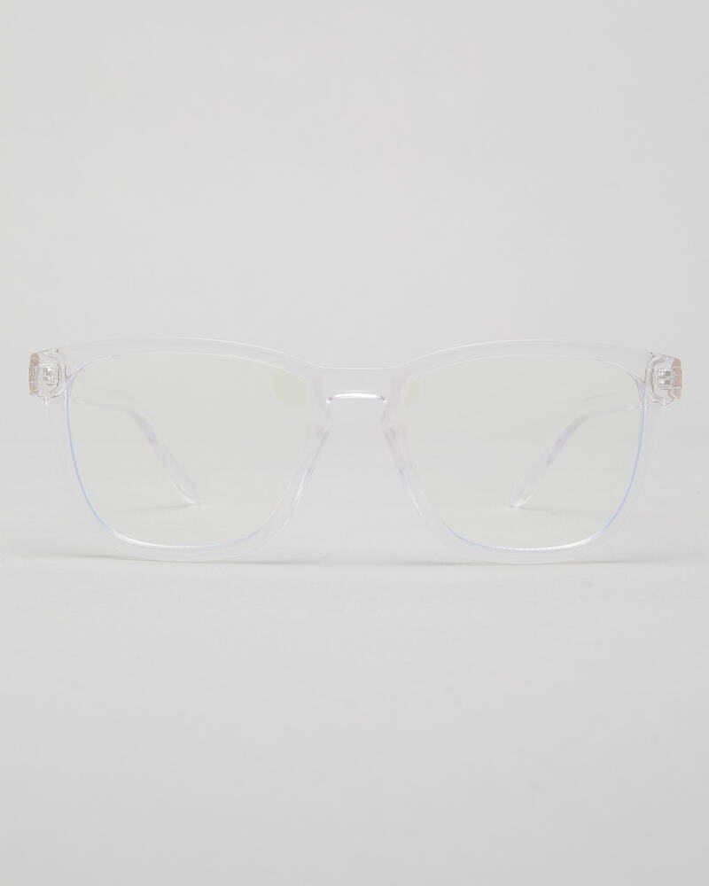 Shop Indie Eyewear Morris Blue Light Glasses In Clear/clear Fast