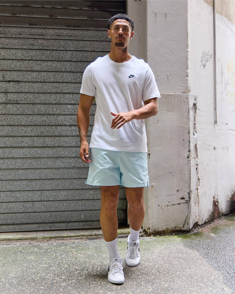 Shop Nike Sportswear Club TShirt In White/ Black Fast Shipping