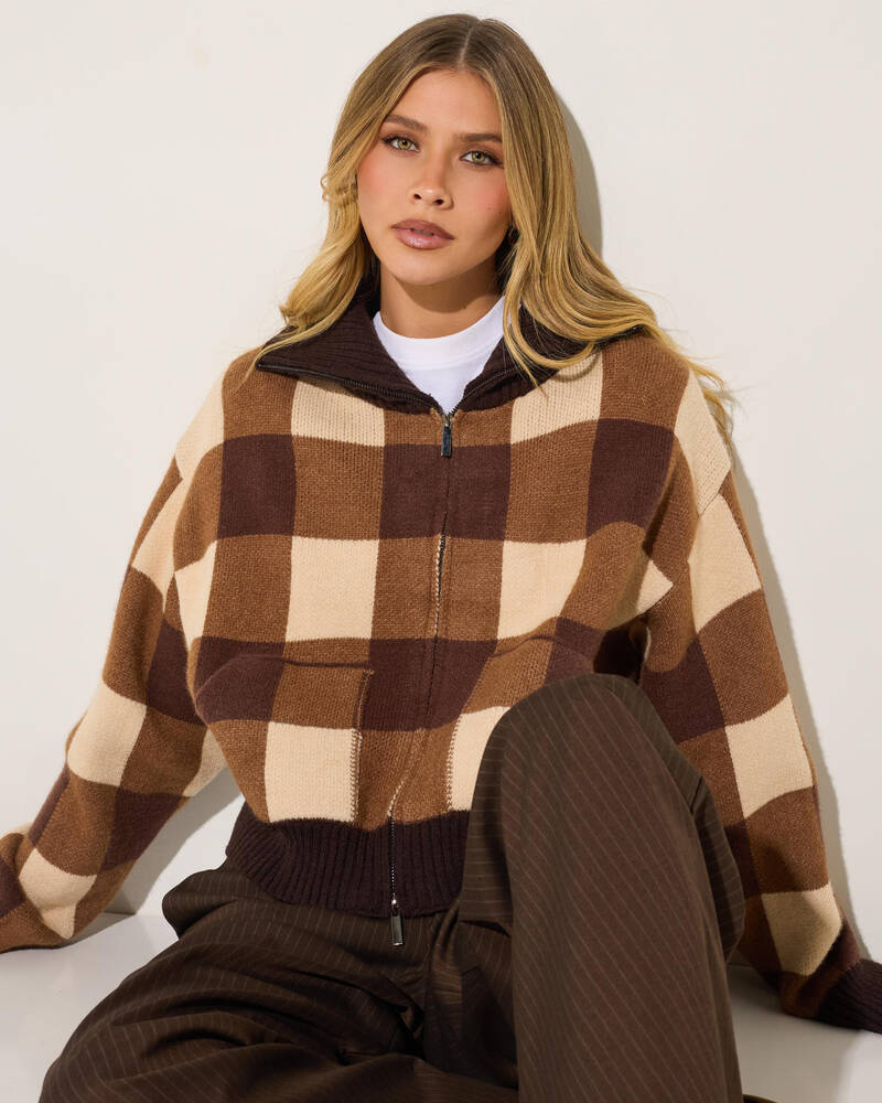 Ava And Ever Missouri Zip Knit Jumper for Womens