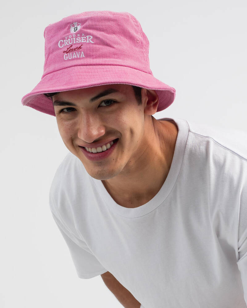 Vodka Cruiser Guava Cord Bucket Hat for Mens image number null
