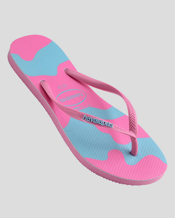 Havaianas Kids' Slim Print Moo Moo Thongs for Womens