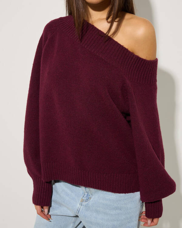 Ava And Ever Megi Off Shoulder Knit Jumper for Womens
