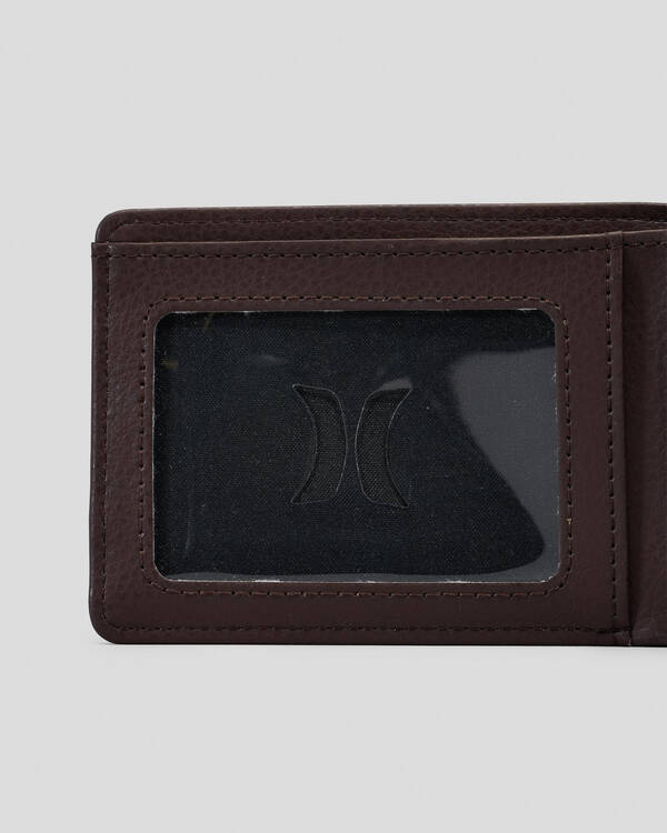 Hurley Icon PU Solid Wallet for Mens
