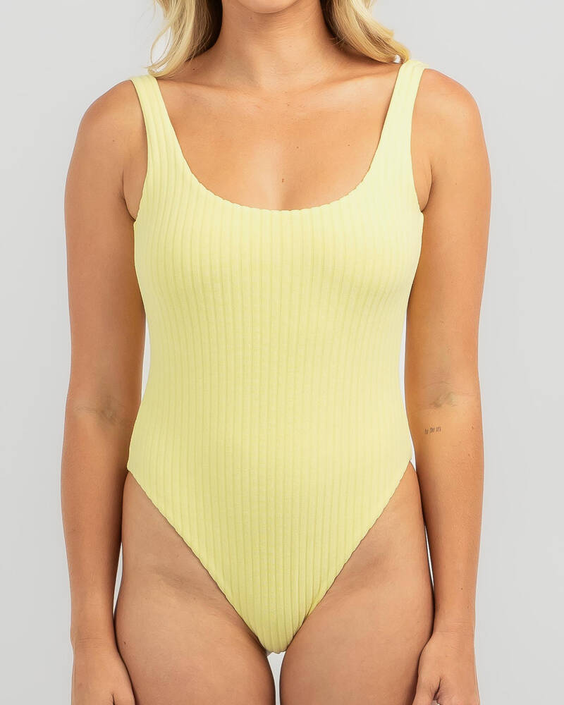 RVCA Tezzy Rib Scooped One Piece Swimsuit for Womens