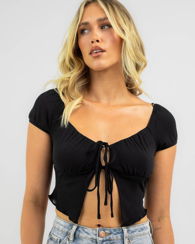 Mooloola Marty Tie Front Cami Top for Womens