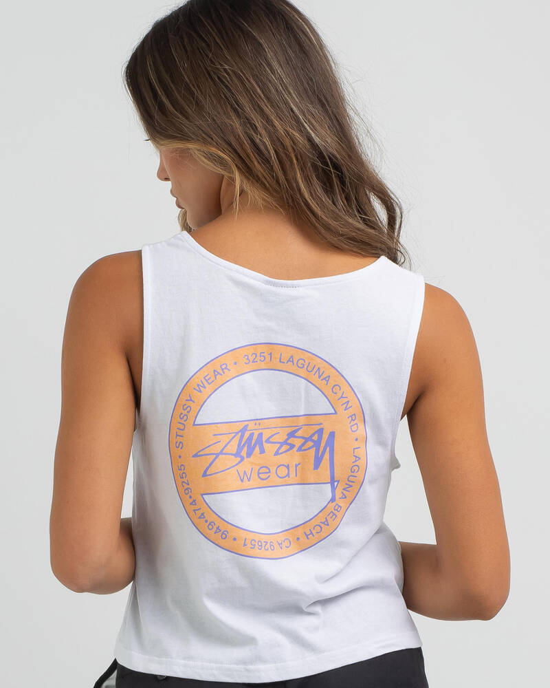 Stussy Laguna Dot Relaxed Tank Top for Womens