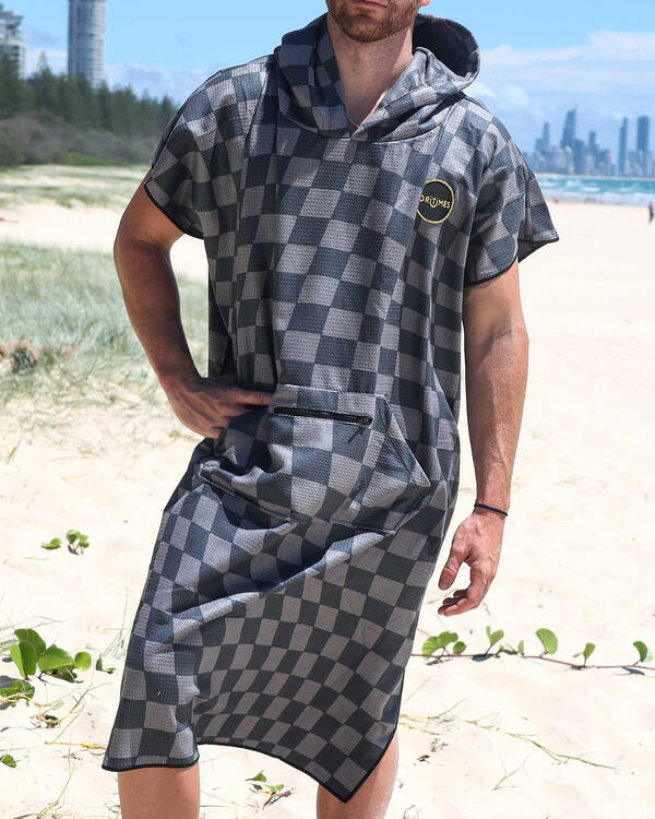DRITIMES Warped Hooded Towel for Mens