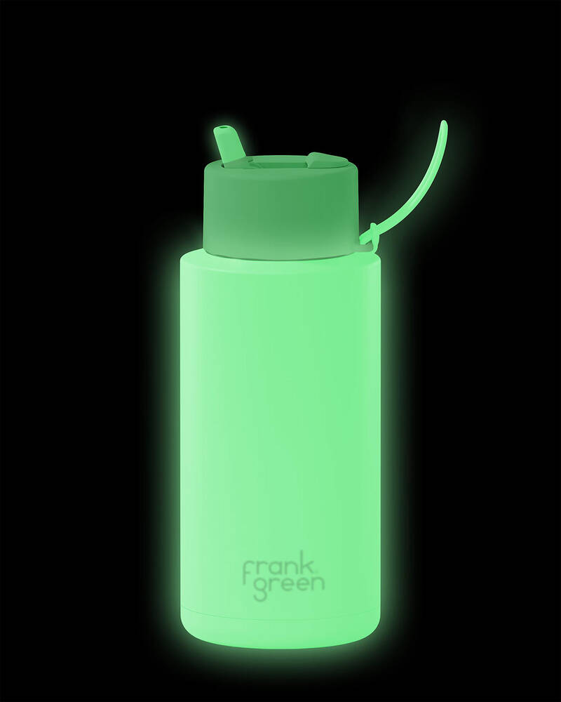Frank Green 34oz Ceramic Reusable Glow in the Dark Bottle for Mens
