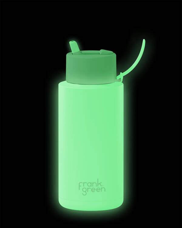 Frank Green 34oz Ceramic Reusable Glow in the Dark Bottle for Mens