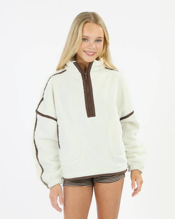 Girls' Summit Quarter Zip Polar Fleece Sweatshirt