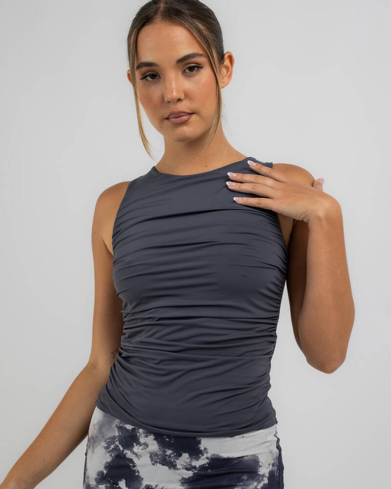 Ava And Ever Basic Ruched Top for Womens