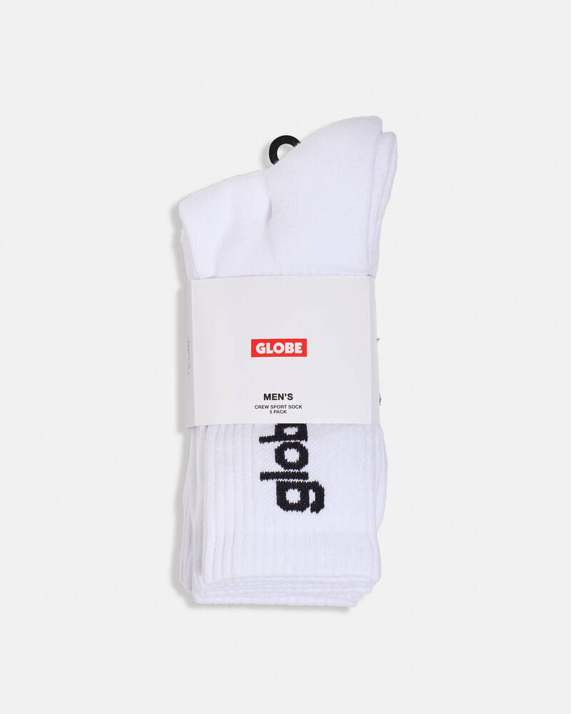 Globe O.G. Vert Logo HI Crew Socks 5 Pack for Mens