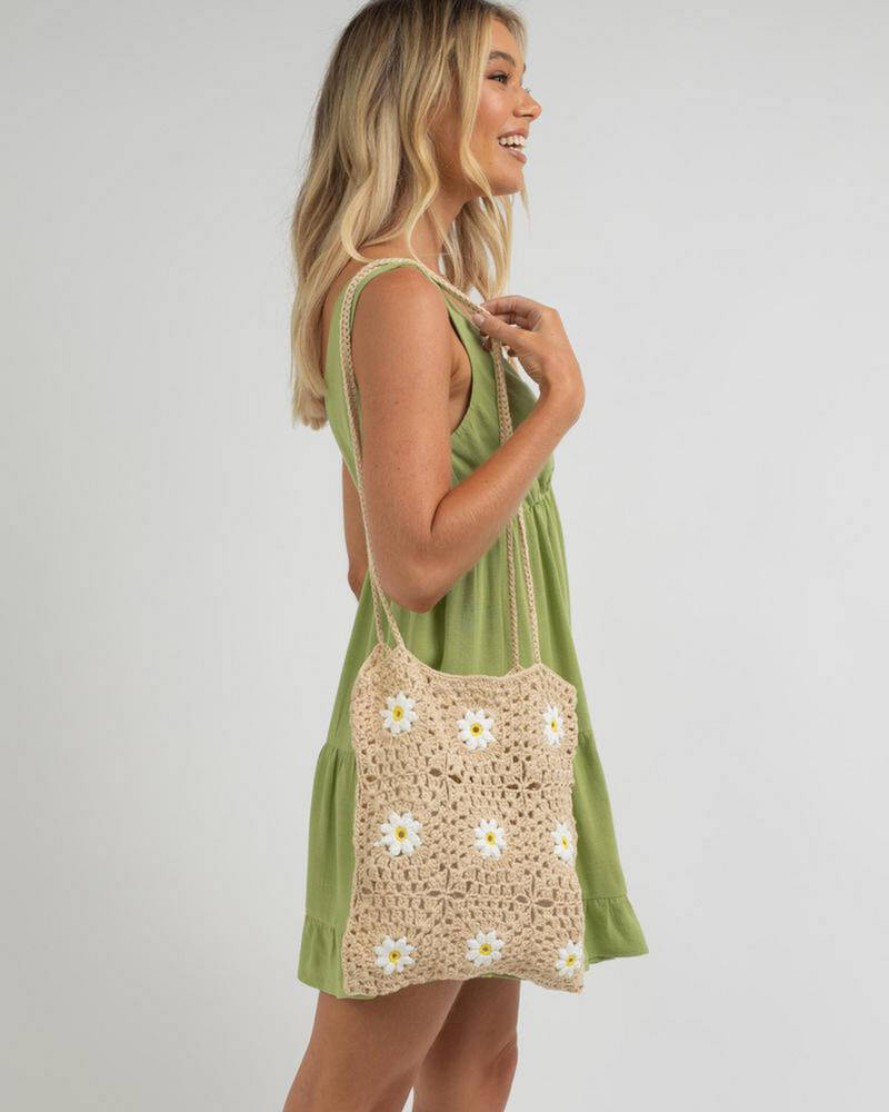 Mooloola Flora Crochet Bag for Womens