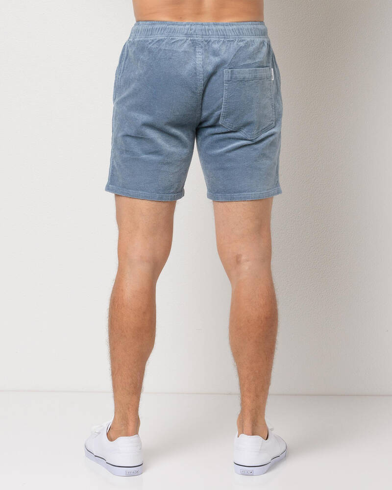 Skylark Texture Elastic Waist Shorts for Mens